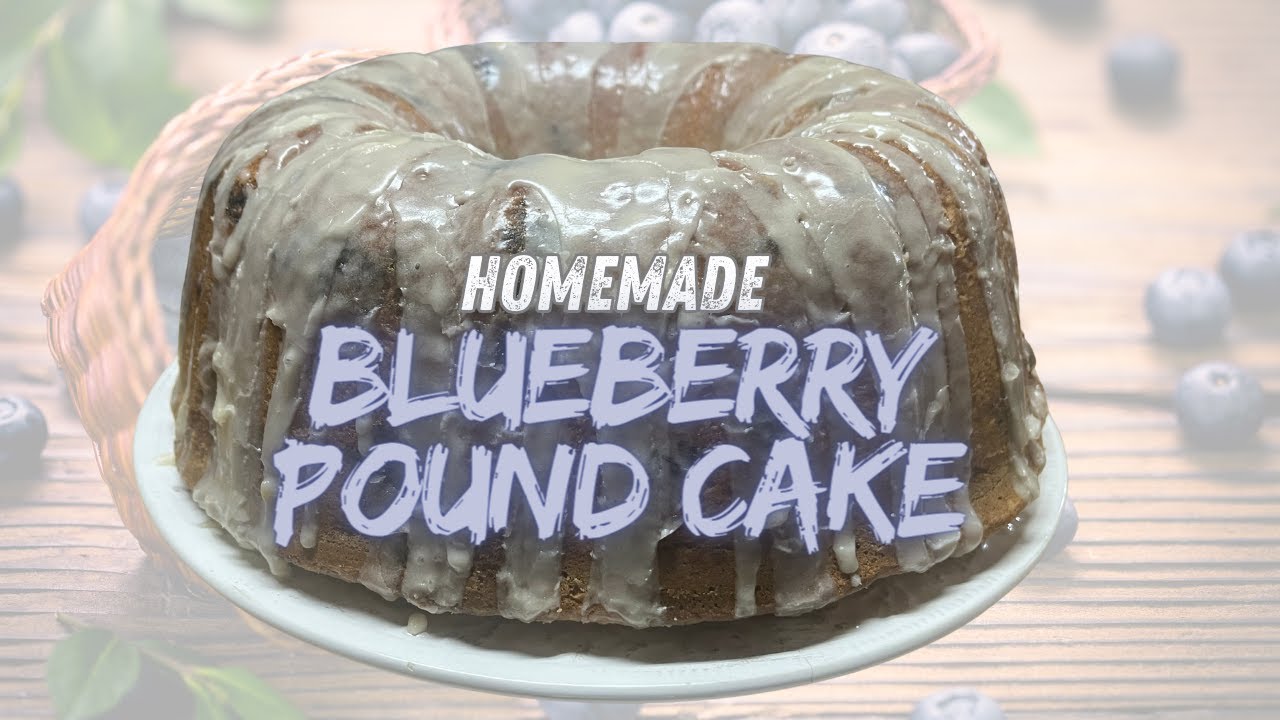 Incredible Blueberry Sour Cream Pound Cake