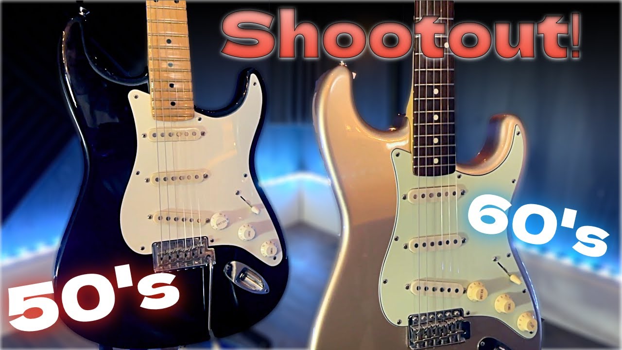 Fender Stratocaster Shootout! 50s vs 60s style