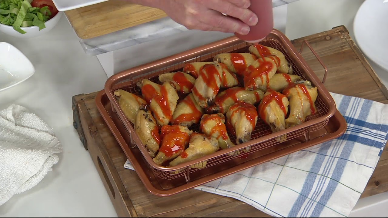 Copper Chef 4-pc Ceramic Nonstick Copper Crisper on QVC
