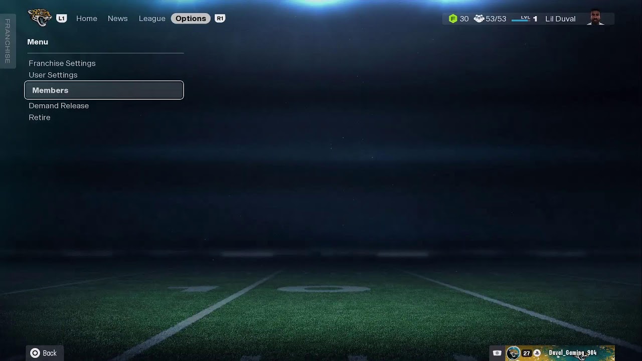 Madden 26 franchise league