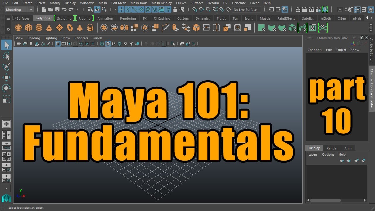 Maya 101 - Основы 10 - Введение в анимацию