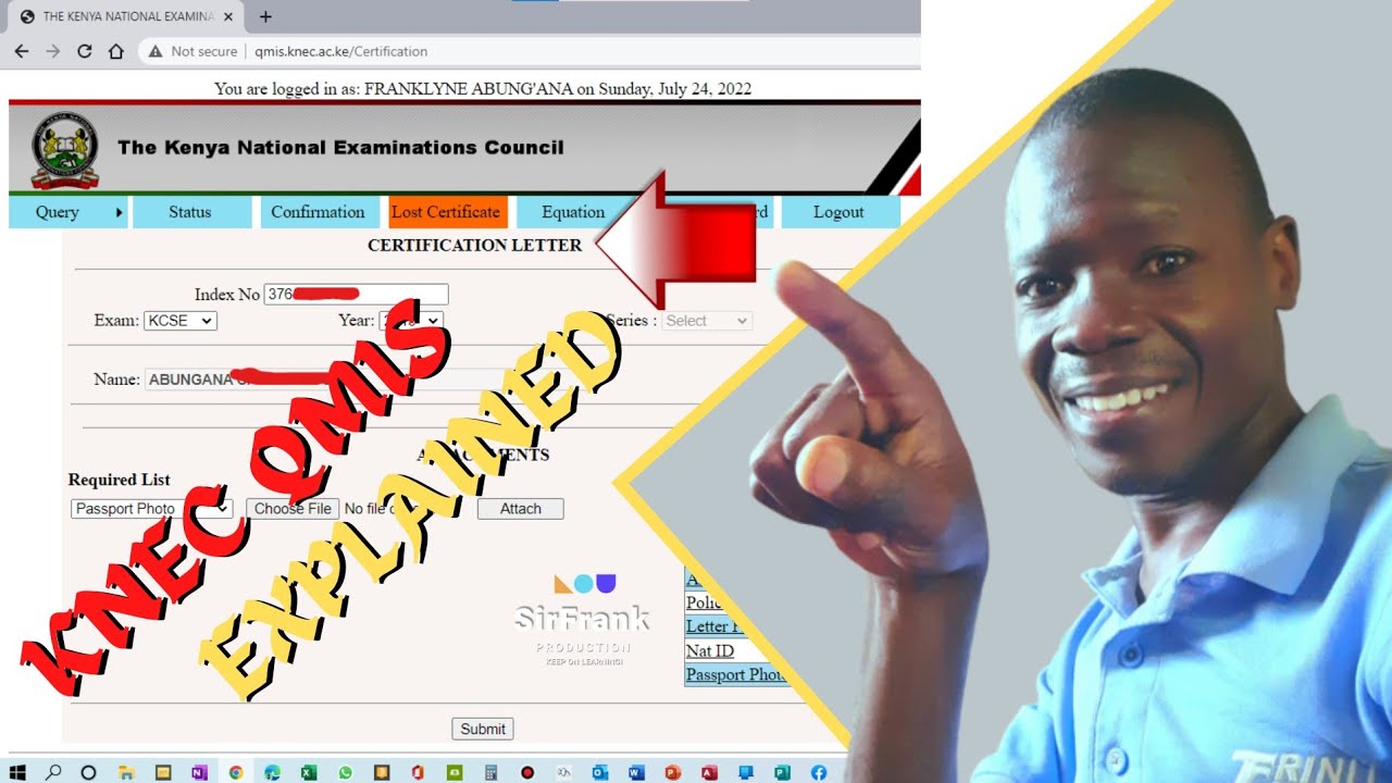 How to submit various queries through KNEC QMIS such as Amending   your Bio-data and much more