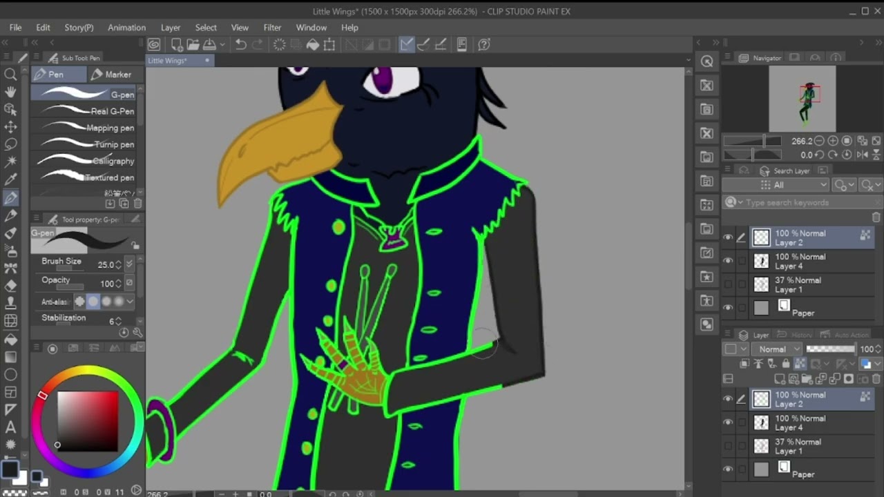 Saturn's Edge D&D Character Speedpaint: Little Wings