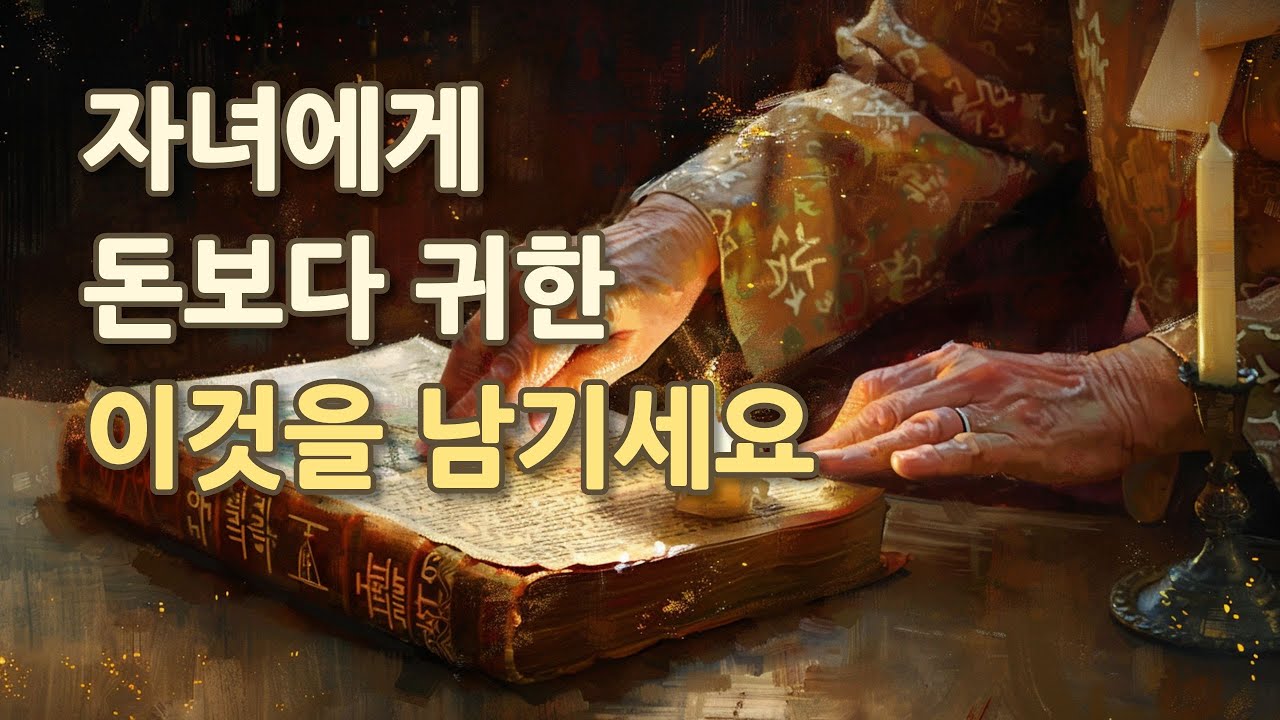 당신이 남길 진짜 유산은 '통장'이 아니라 '스토리'여야 합니다