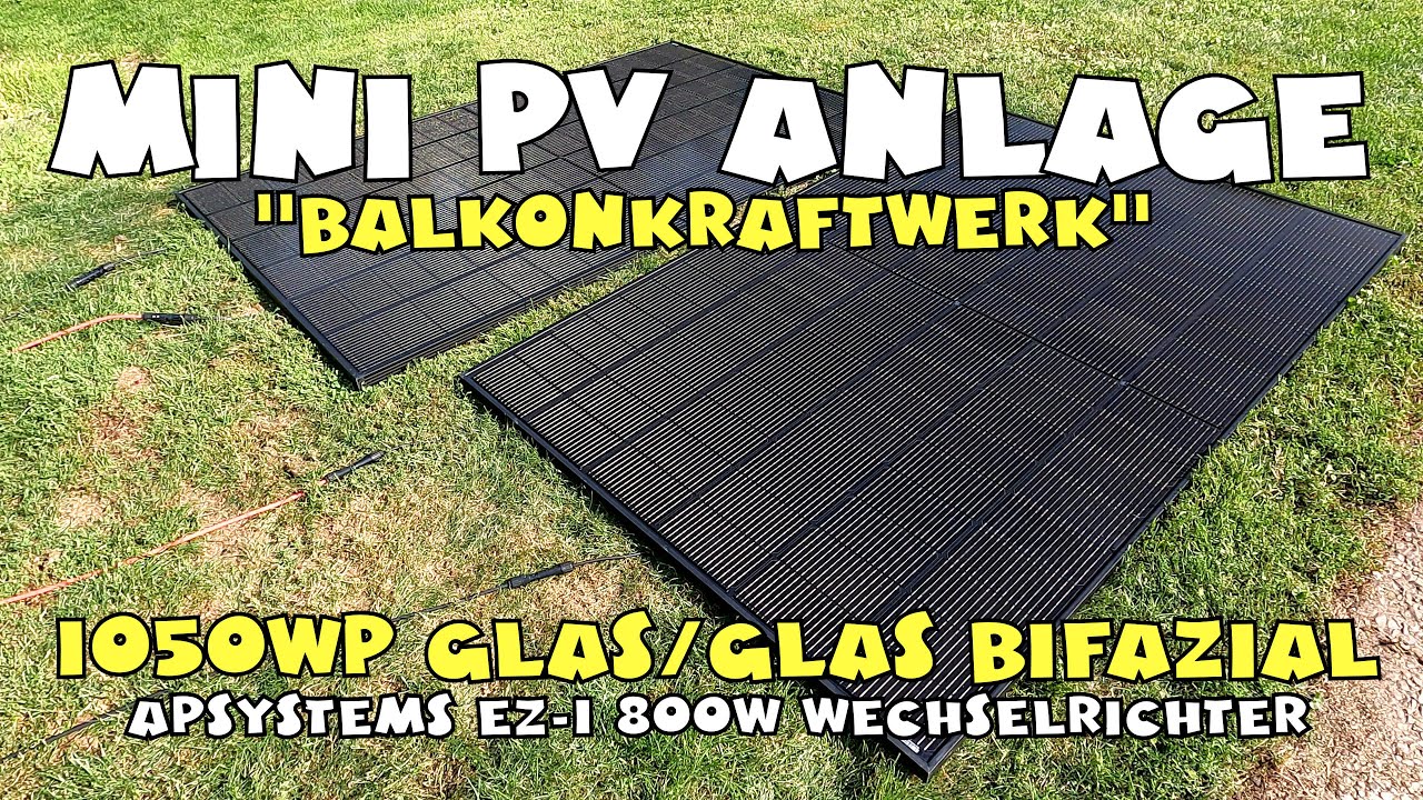 1050Wp Balkonkraftwerk APS EZ1 Wechselrichter 600W/800W