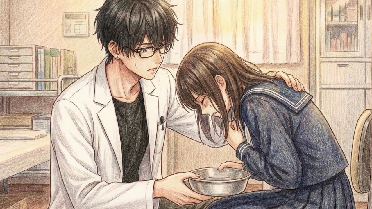【衝撃の事実/看病ﾎﾞｲｽ】生理痛と吐き気で倒れた私を救ってくれた先生の正体は、10年前に約束を交わしたあの人でした【体調不良/医者/関西弁/ASMR】