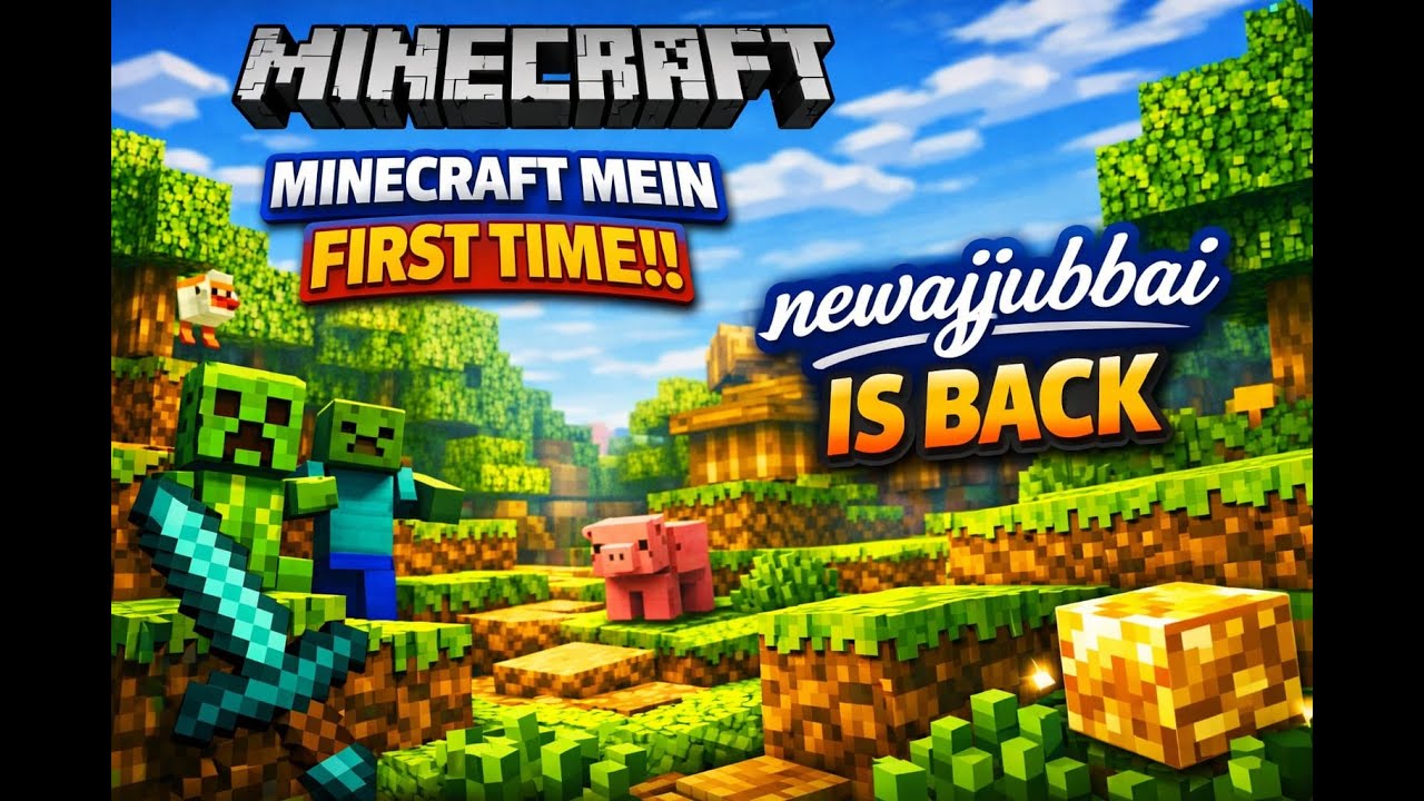 hello bhaiyo MINECRAFT KHELTA HAI FIRST TIME!