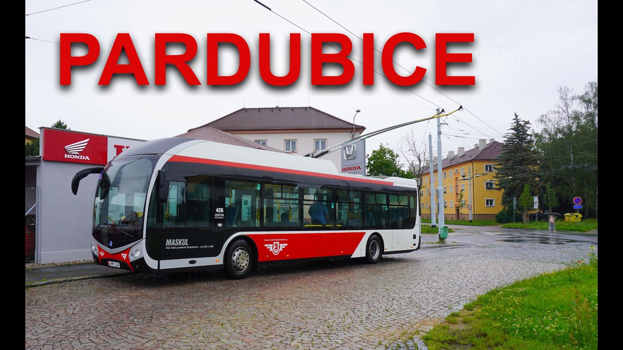 Czech Trolleybuses in Pardubice - Trolejbusy v Pardubicích - Obus