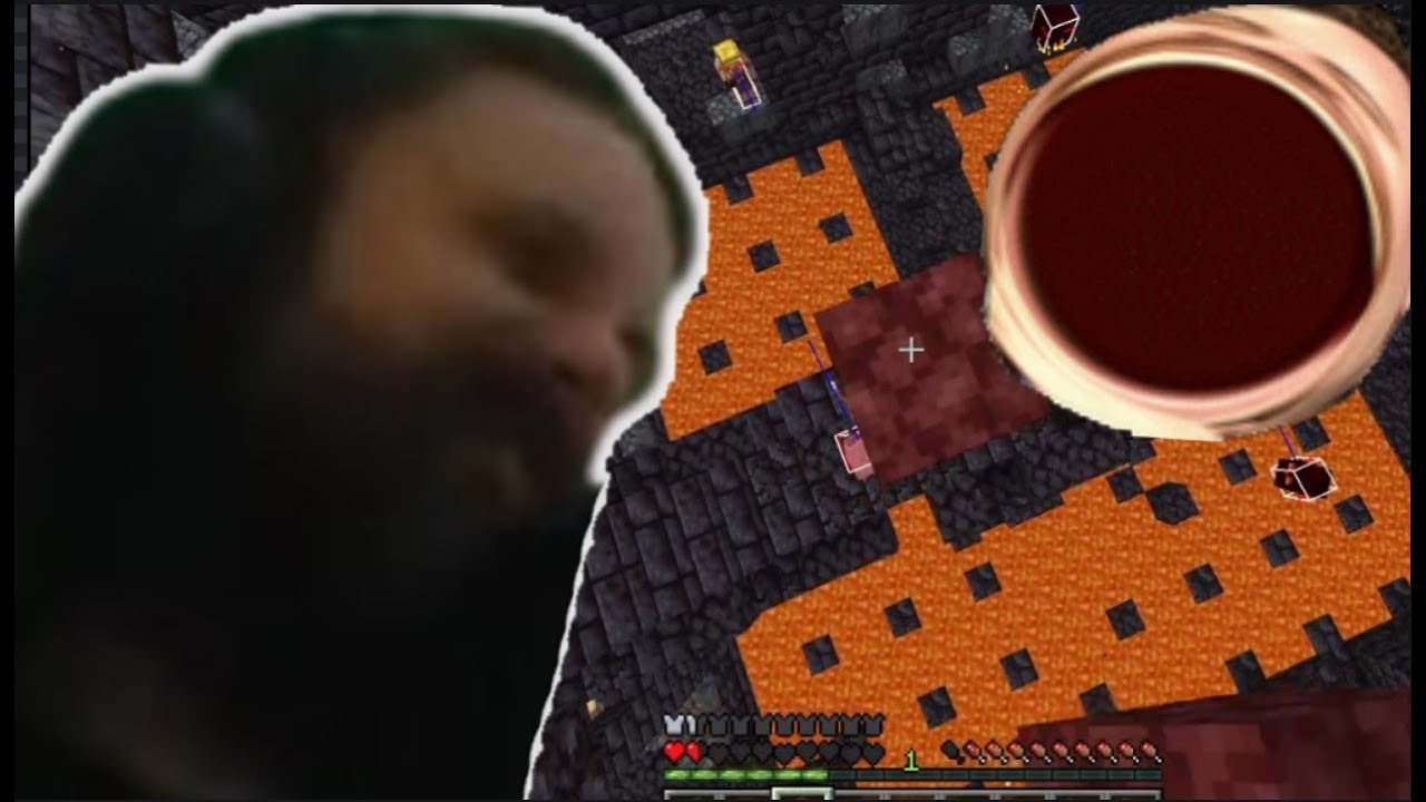 Forsen Survives Piglins and Arrows With 1 HP