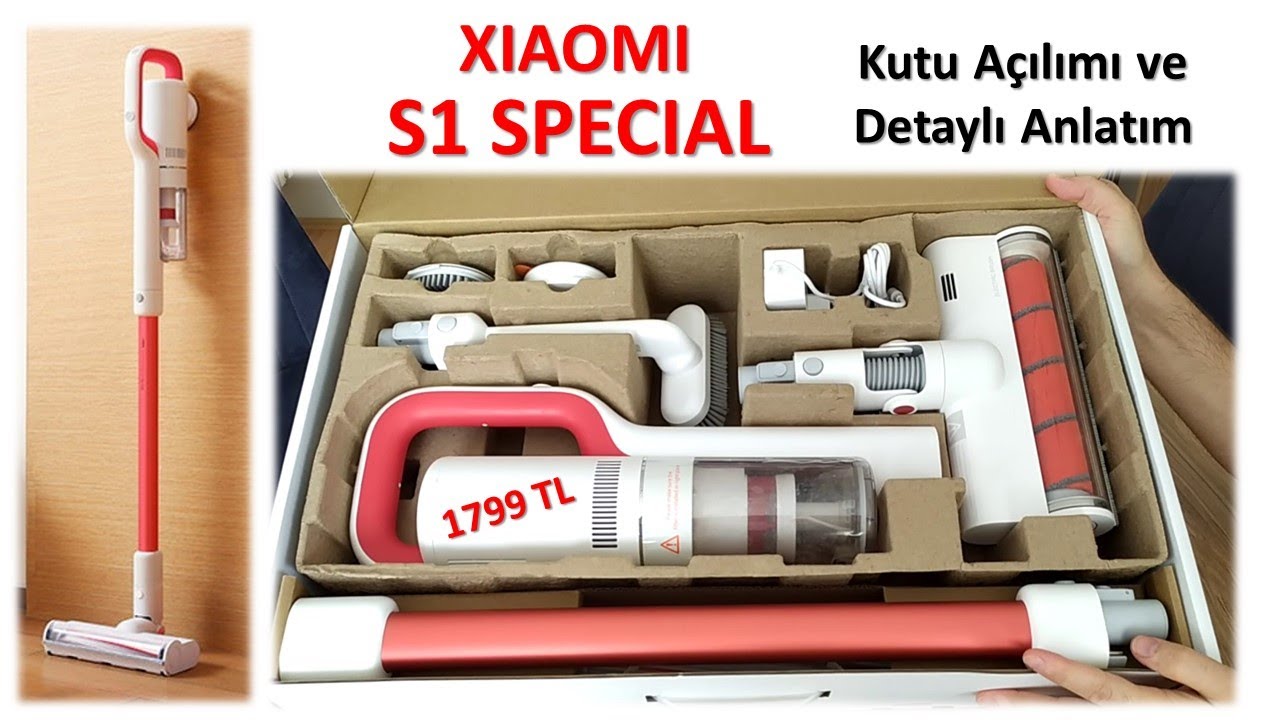 xiaomi  roidmi S1 SPECIAL DİKEY ELEKTRİKLİ SÜPÜRGE (1,5 KG) - Detaylı inceleme