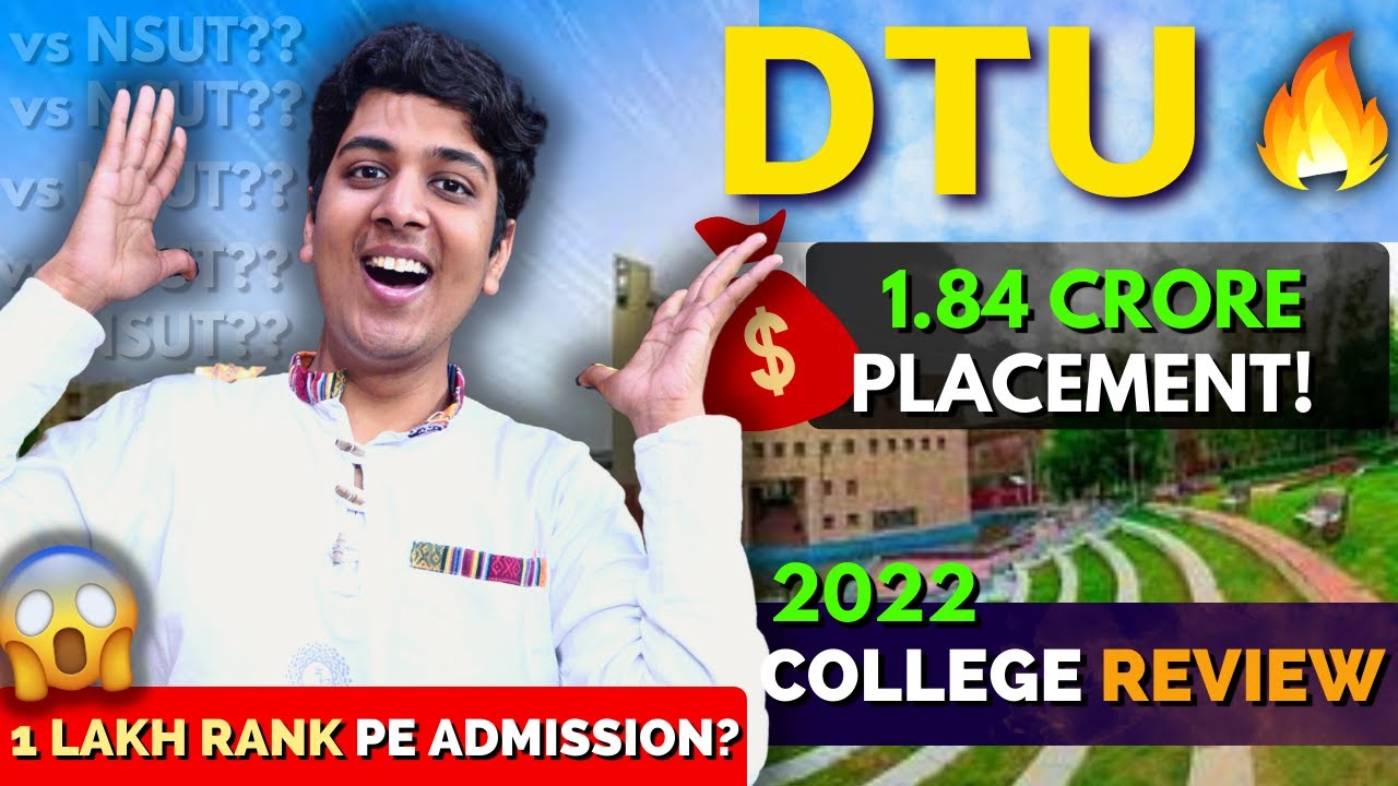 DTU: My BEST College Review🔥| 1.8 CRORE Package: 1 Lakh Rank😱