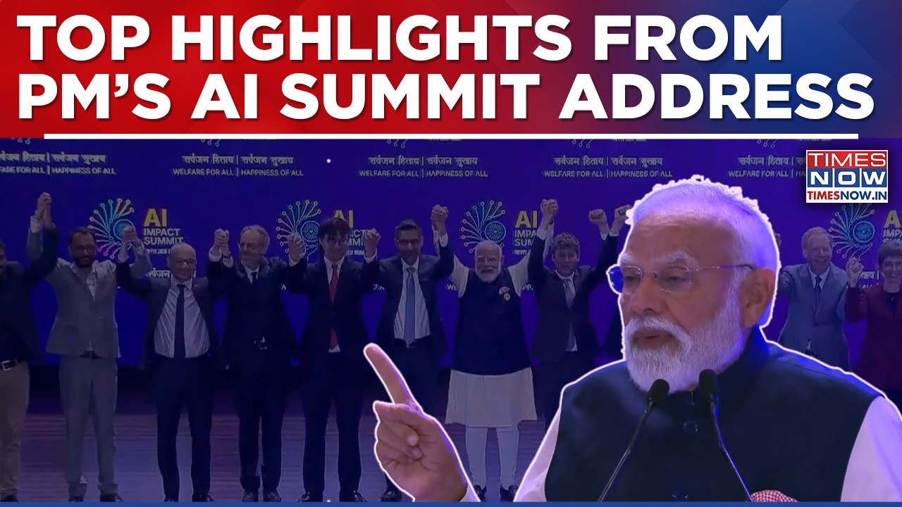 From 'Democratisation Of AI' To Unveiling 'MANAV Vision', Top Highlights From PM's AI Summit Speech