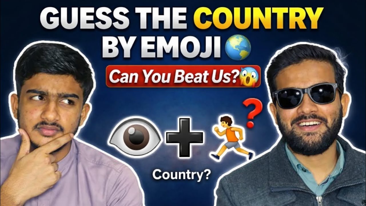 GUESS THE COUNTRY BY EMOJI 🌍 | Can You Beat Us? 😱