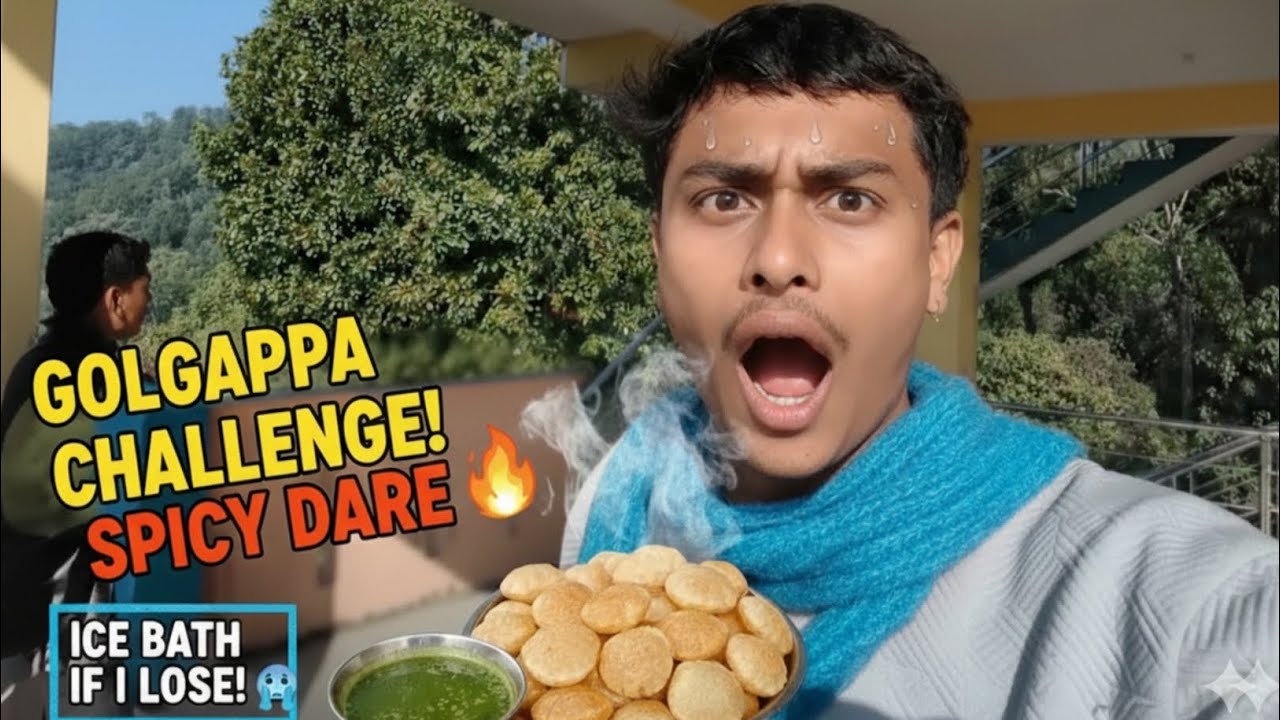 Pani Puri challenge with brothers 🔥🤣 