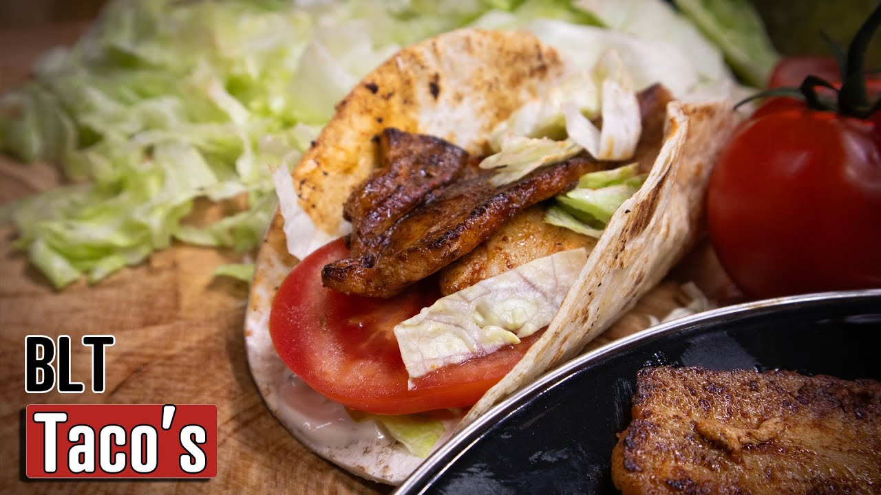 BLT Tacos met BBQ Knoflooksaus! - NasQ BBQ