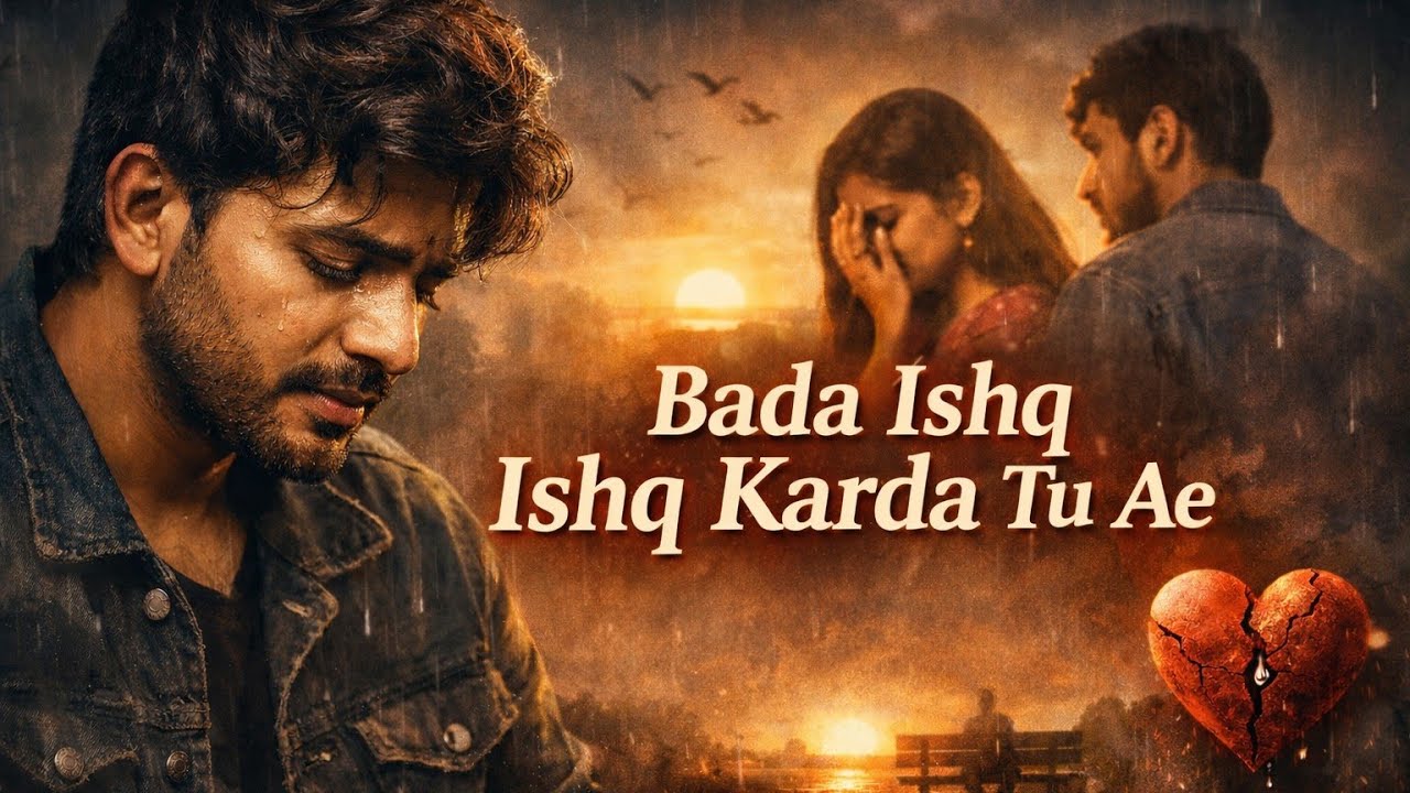 Bada Ishq Ishq Karda Ae 💔 | Very Sad Love Song | Painful Heartbreak Lyrics