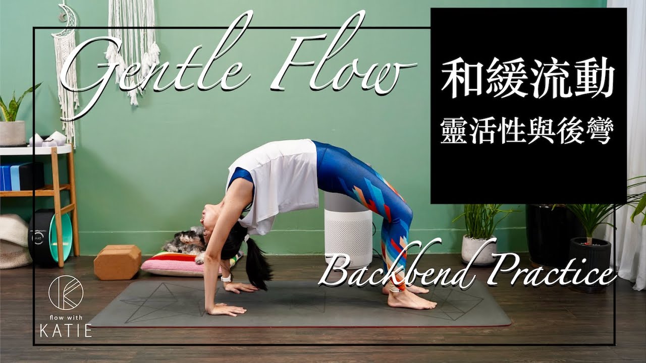 和緩流動-靈活性與後彎 Gentle Flow-Yoga Backbend Practice { Flow with Katie }