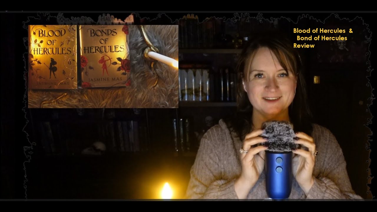 ASMR Whisper and Tracing- Blood of Hercules and Bond of Hercules Review- BookTok