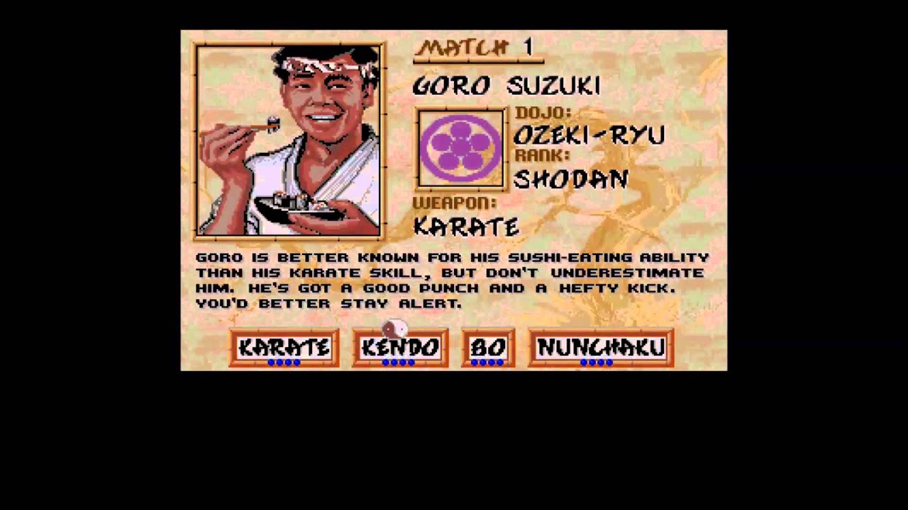 Zock' mal wieder...Budokan [Amiga] Electronic Arts 1989