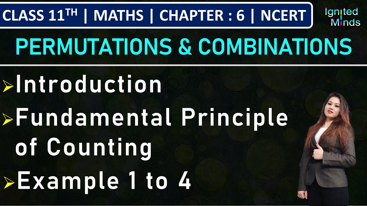 Class 11th Maths | Permutations & Combinations | Fundamental Principle of Counting | Example 1 to 4