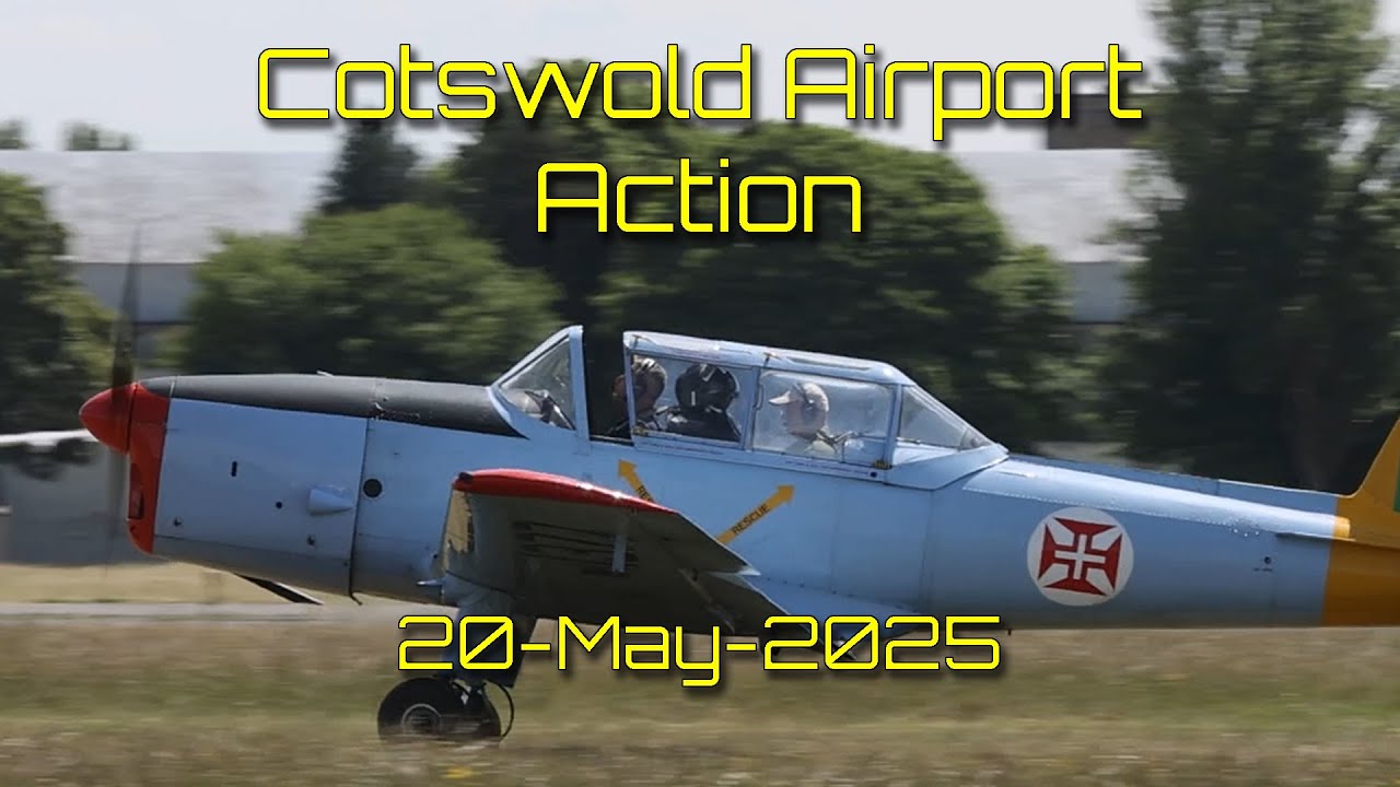 A quick visit to cotswold airport saw the VX4 out for testing, Jet Provost and Chipmunk  20-May-25