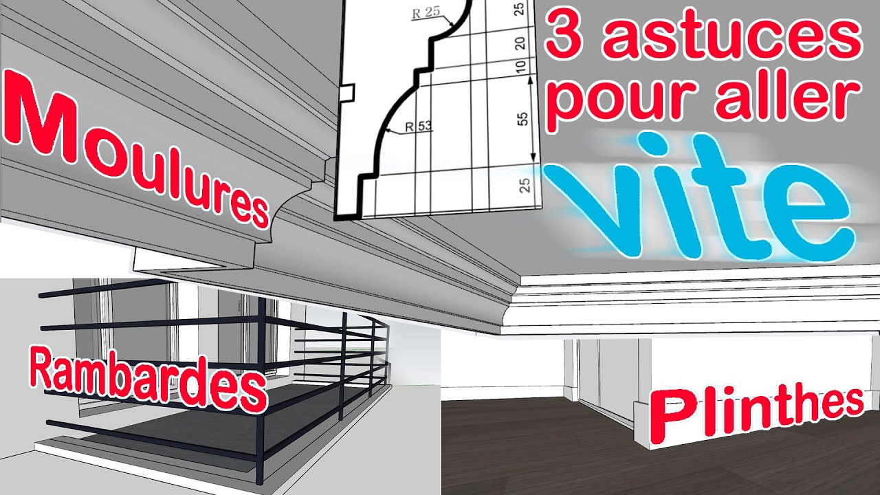 SketchUp Débutant - 3 astuces pour modéliser VITE
