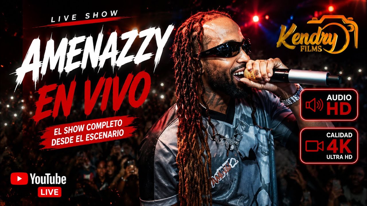 AMENAZZY - EN VIVO (NTG LLEGA DE SORPRESA) AUDIO HD 4K