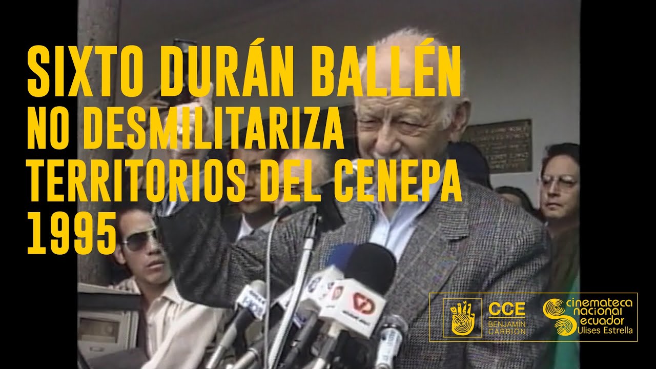 Presidente Durán Ballén no desmilitarización del Cenepa - Colección Ministerio de Defensa - 1995