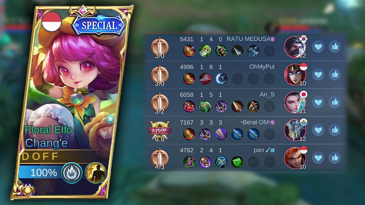 TIM MUSUH FULL BRONZE !! BUILD CHANG'E TERBARU 2023 !! BUILD CHANG'E ONE HIT !! EP 12