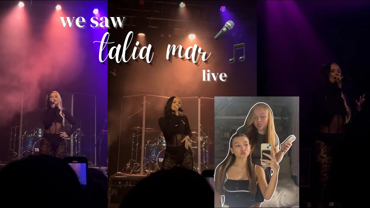 seeing talia mar live🖤🎤 talia and miniminter waved at me?!?