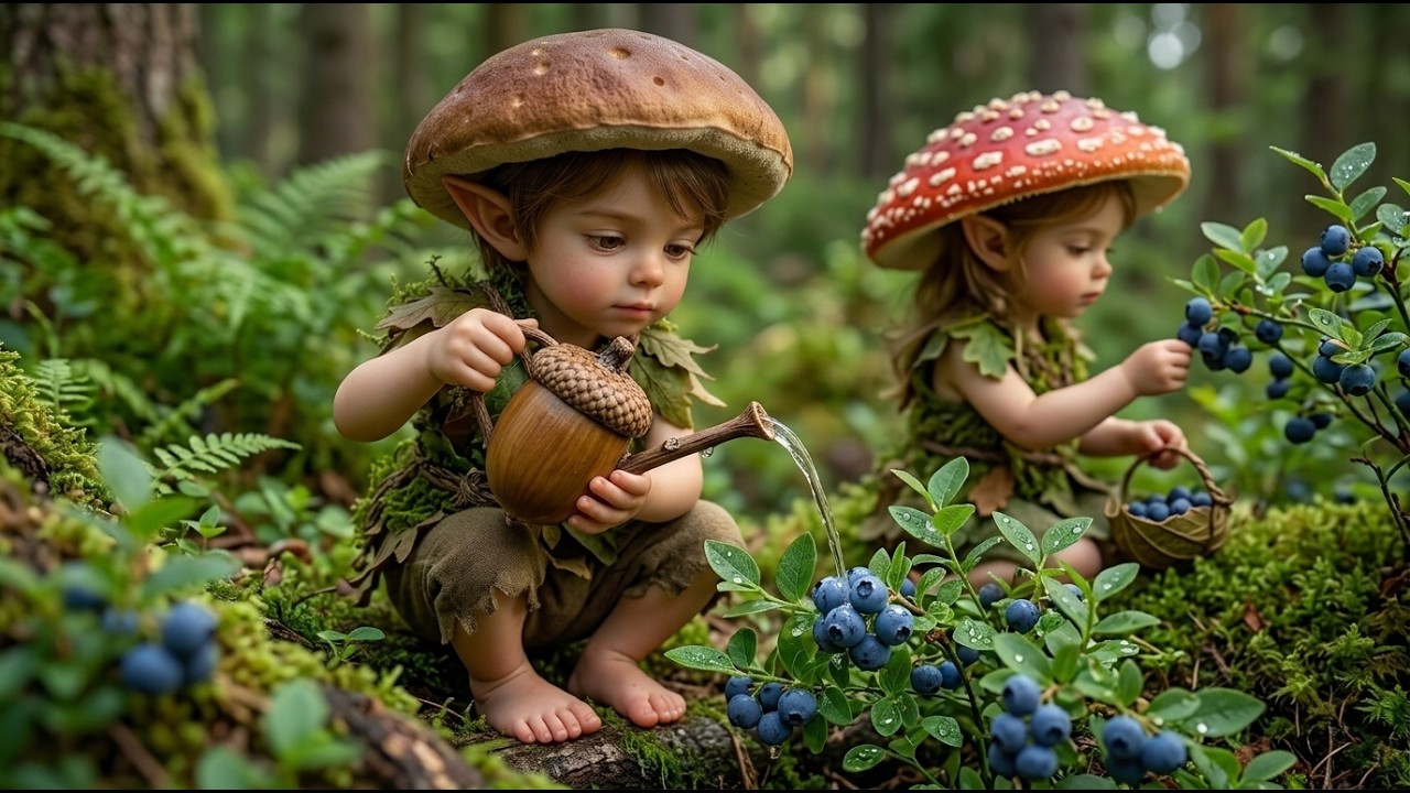 Forest Spirits Village 🌿 The Green Visitor & The Library Day | Relaxing Celtic Music