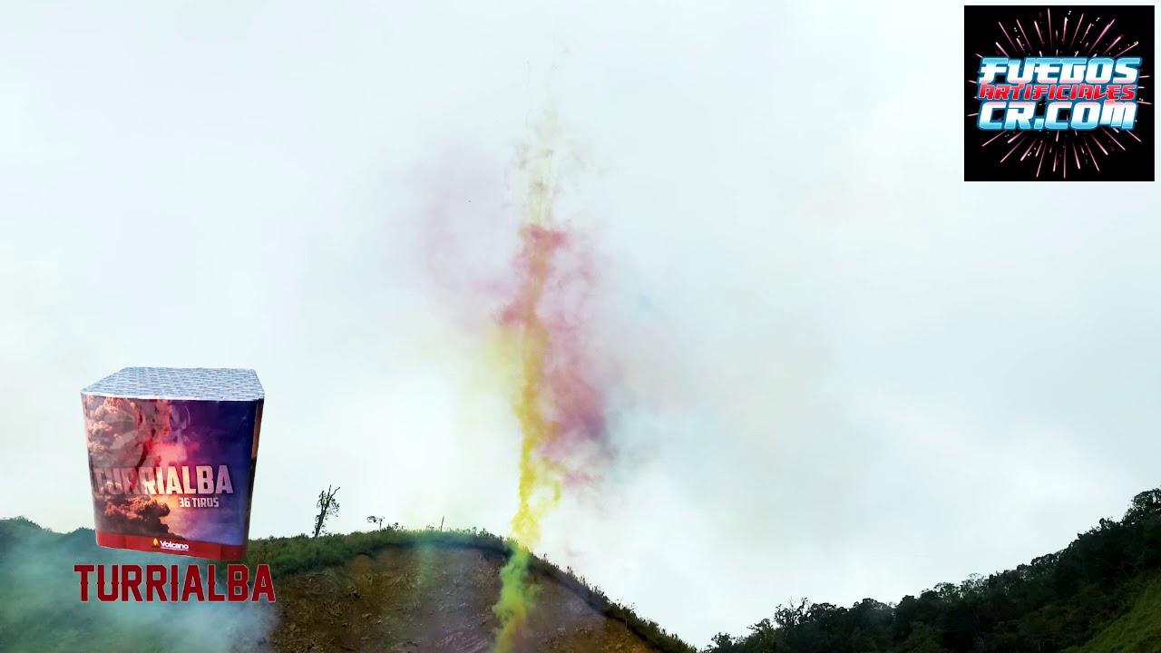 Caja Multicolor Turrialba 36 Tiros, Pólvora para el día