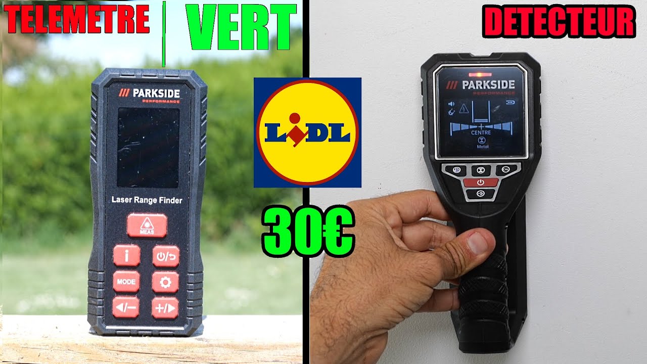 Le pire produit LIDL ? télémètre PARKSIDE PERFORMANCE + Détecteur matériaux bois métal électricité
