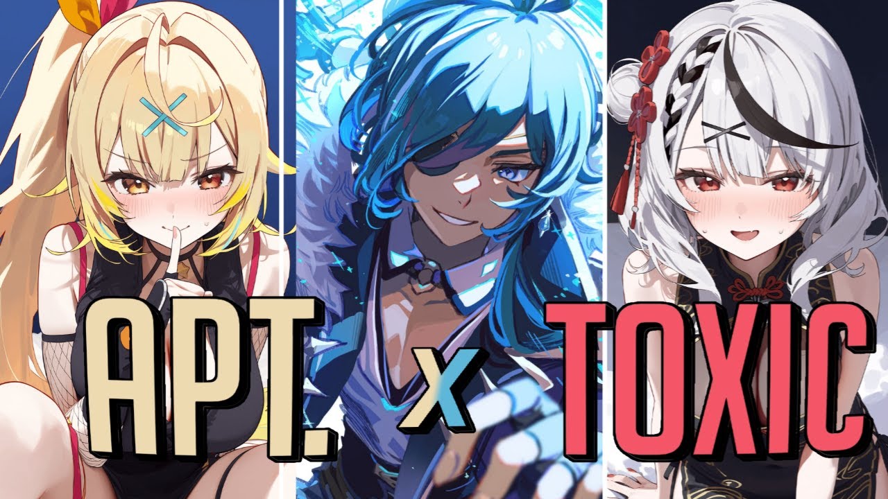 Nightcore - APT. x Toxic (Mashup | Switching Vocals) - Lyrics