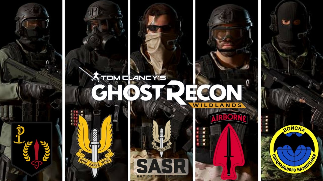 Ghost Recon Wildlands: Custom Special Forces Outfits: US Army, GSG-9, Spetsnaz, Irish ARW, SAS