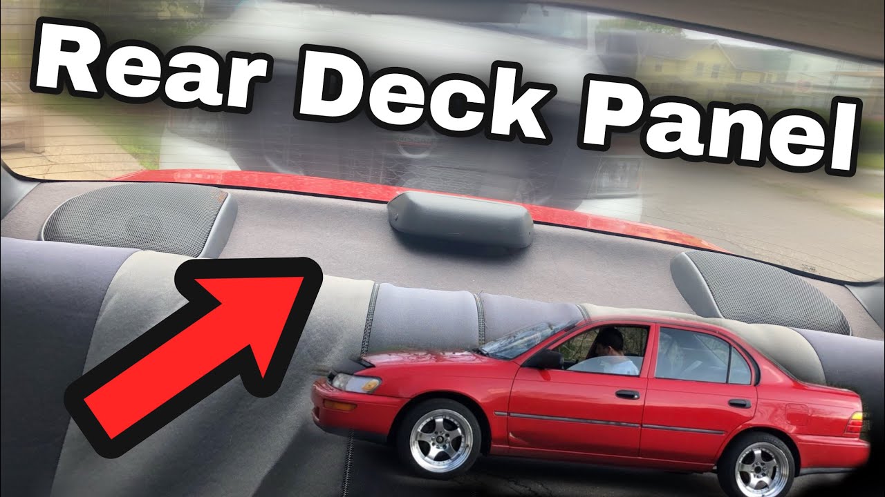 How To Take Out Rear Deck Panel - 94' Corolla 🚗 (Full Tutorial)