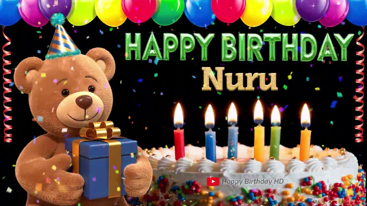 Nuru Happy birthday To You - Happy Birthday song name Nuru 🎁 🎂
