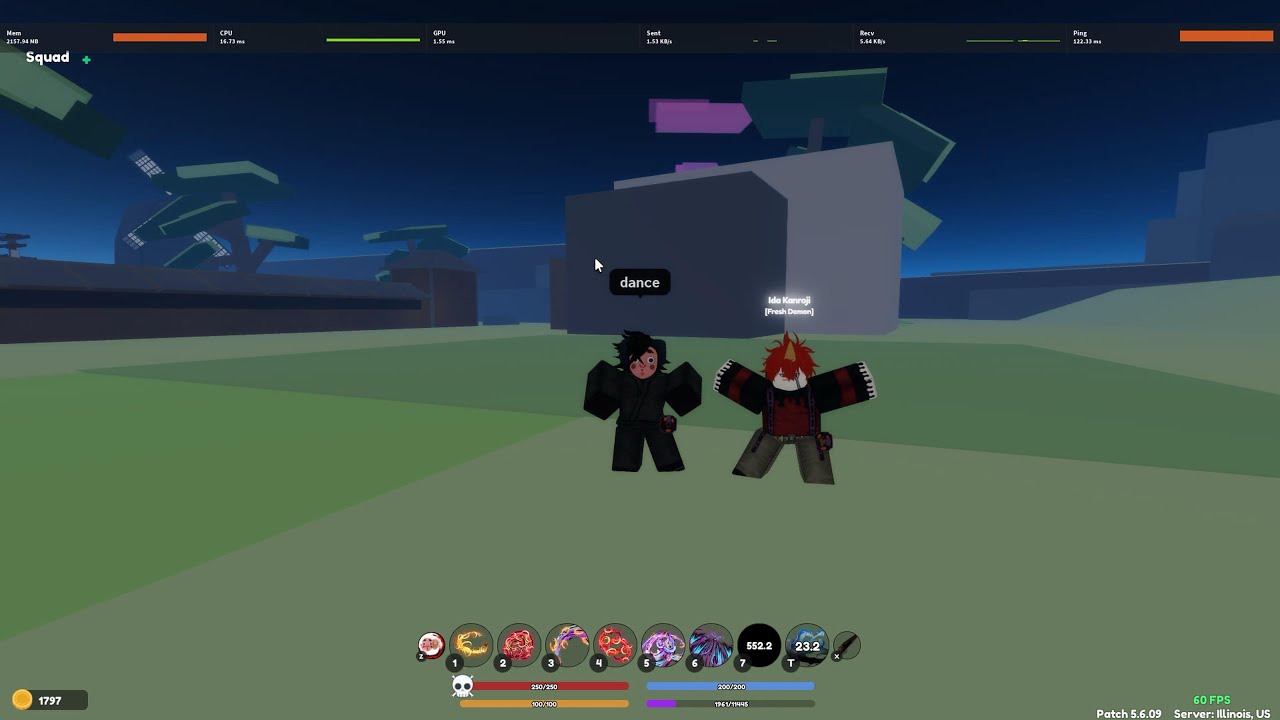 Sparring og shanks #demonfall #roblox #robloxpvp #pvp 
