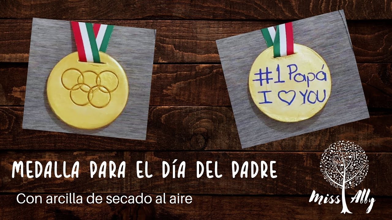 Medalla olímpica para el día del Padre DIY Manualidad para niños Super Fácil y divertida