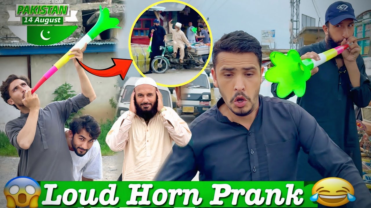 Loud Horn Prank In Public 😂 | Baja Bajaw Prank 14 August | 14 August 2025 | Prank In Pakistan 