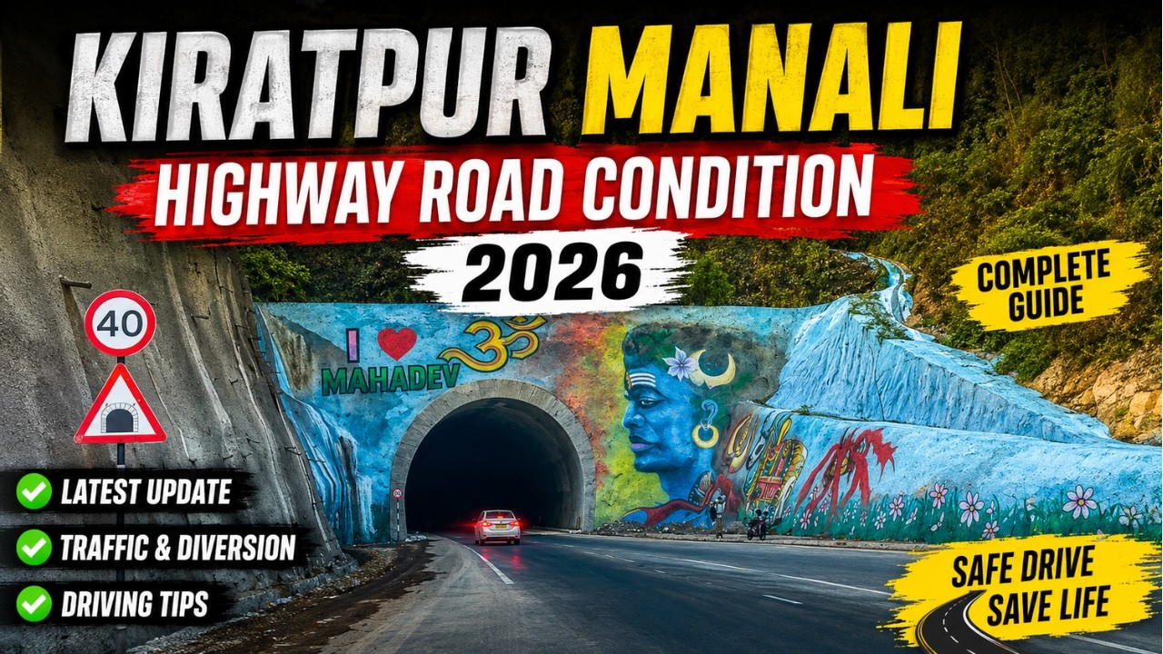 Kiratpur Manali Highway Road Condition 2026 #Chandigarh to Kullu Manali by Car #viralvideo #manali