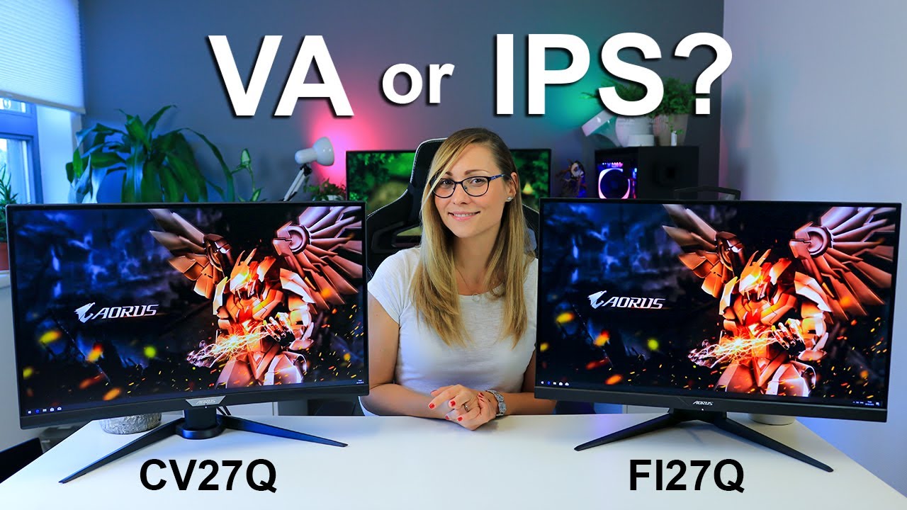 Изогнутый VA или плоский IPS? — Обзор игровых мониторов Aorus FI27Q и CV27Q (27 дюймов, 1440p, 16...