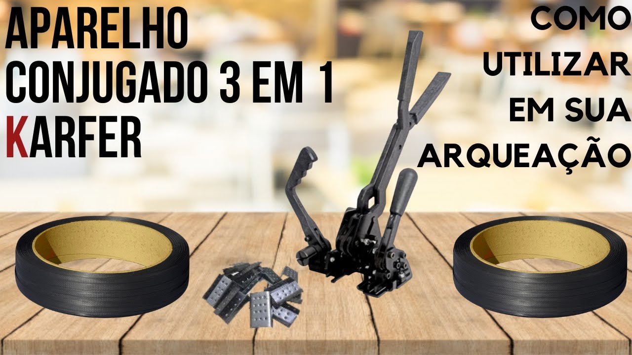 Como utilizar o Aparelho Conjugado 3 em 1 de Fitas PP em sua Arqueação