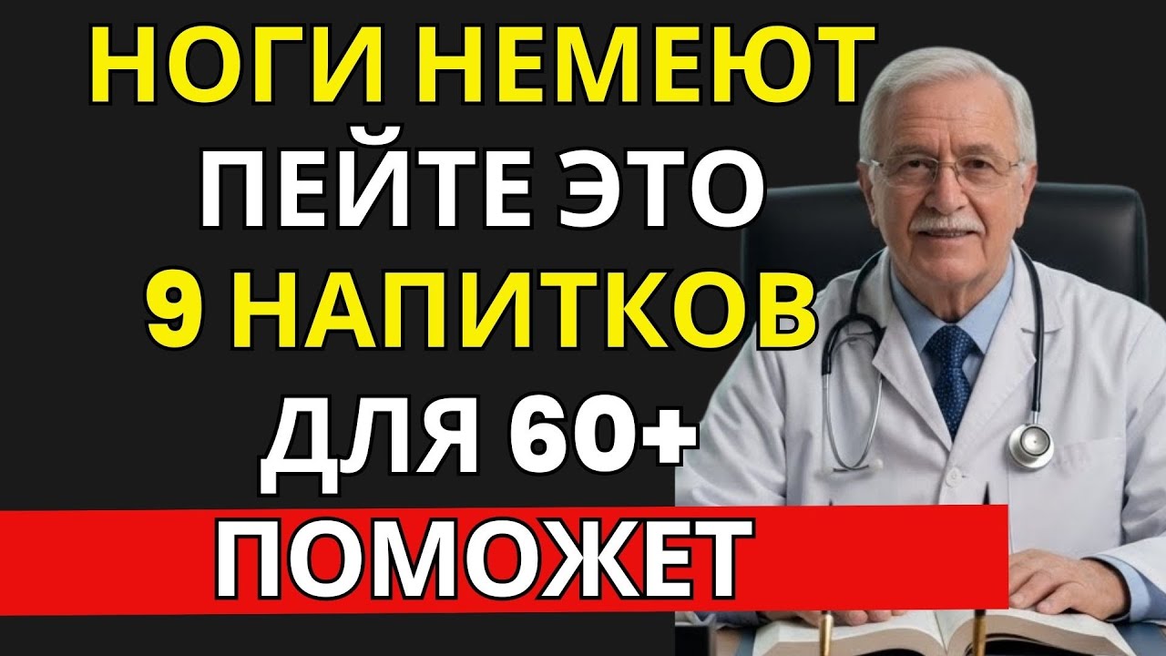 ВРАЧ ОБЪЯСНЯЕТ: 9 вечерних напитков после 60 🫖 крепкие нервы ног и спокойный сон
