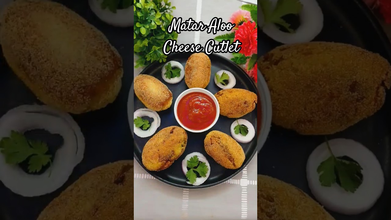 Matar Aloo Cheese Cutlet 