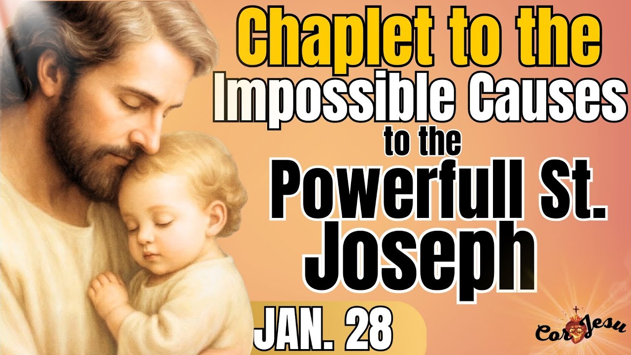 🔴🌿TODAY JAN 28 | CHAPLET OF IMPOSSIBLE CAUSES to SAINT JOSEPH❤️‍🔥 | Saint Joseph’s basket