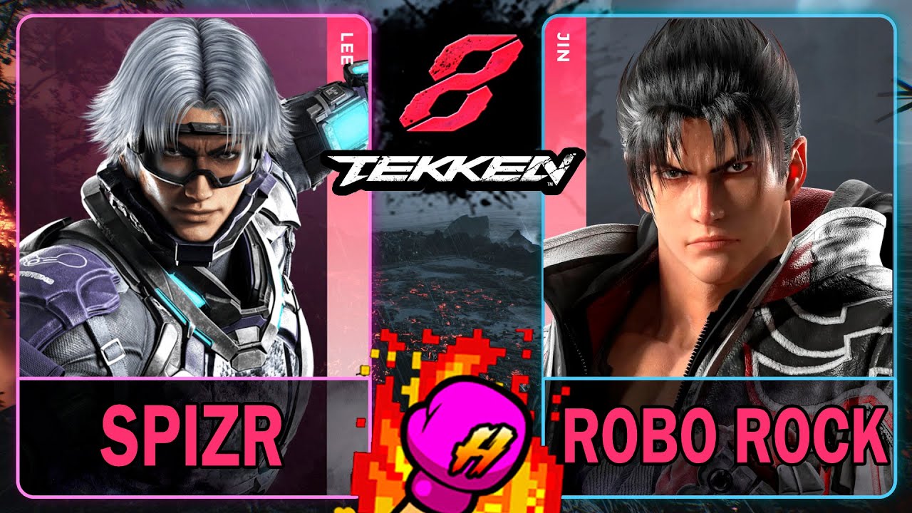 Tekken 8 SPiZR (LEE) VS Robo Rock (JIN)🥊 鉄拳8🥊4K 60ᶠᵖˢ🥊T8🥊TK8 #tekken