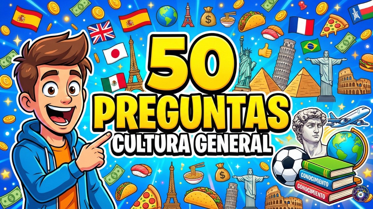 ¿Cuánto Sabes de CULTURA GENERAL? 🤯 50 Preguntas con Respuestas