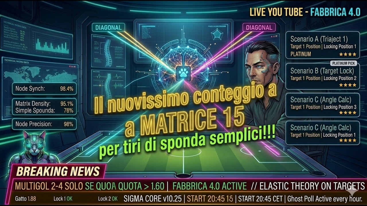 Il Biliardo che Conta BONUS - Il nuovissimo conteggio a MATRICE 15 per tiri di sponda semplici!!!
