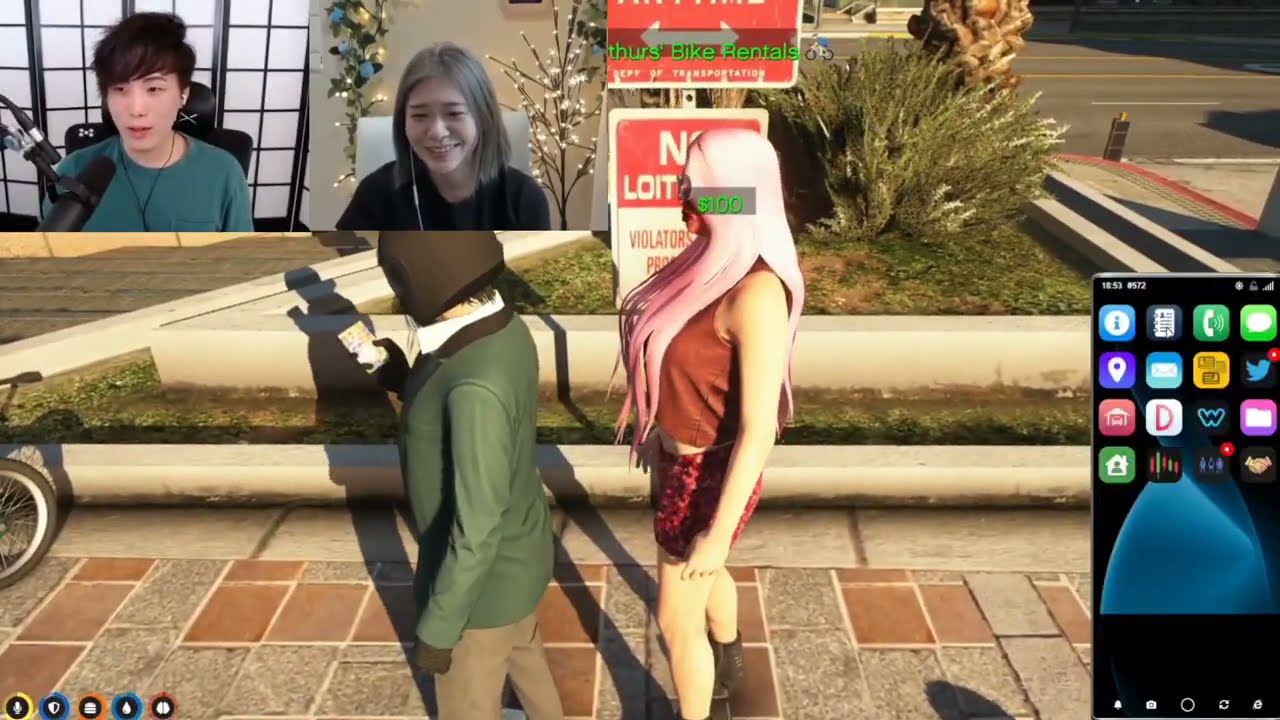 Miyoung finally meets sykkuno in gta rp (kkatamina & sykkuno)